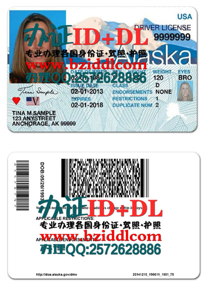 办美国阿拉巴马州驾驶执照,Alaska driver's license