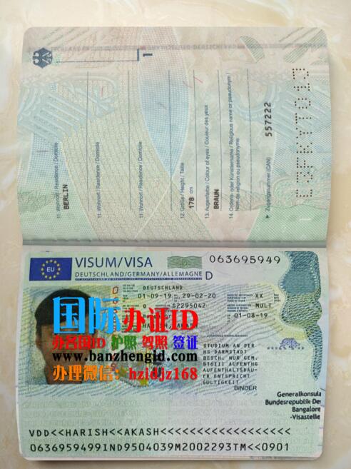 德国2017年-至今护照样本,Germany 2017-So far passport sample