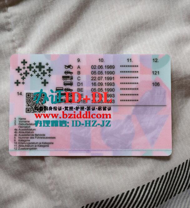 办瑞士新版驾照2022年样本,Swiss New Driver's License 2022 Sample
