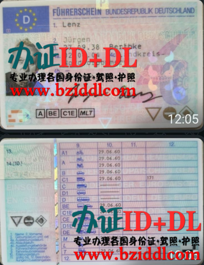 德国驾驶证丢失怎么办,办德国替头驾驶证,办德国带芯片驾驶证