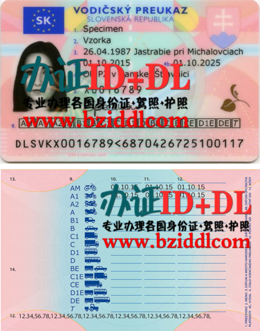 怎么获得斯洛伐克驾照,办斯洛伐克驾照需要哪些资料,办斯洛伐克高仿驾照